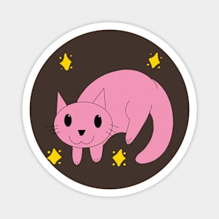 floppy cat pink Magnet